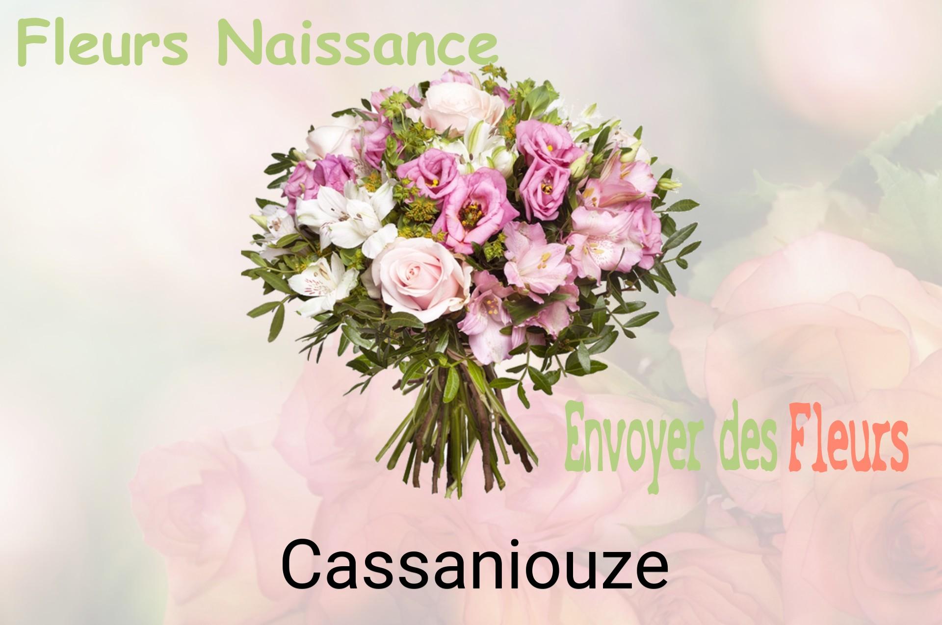 Bouquet de fleurs de naissance livré à Cassaniouze